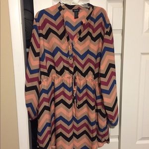 Colorful shirt dress